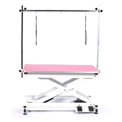 Blovi Moon - šunų kirpimo stalas, 110x60cm rožinis