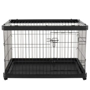 Flamingo Kennel Pasy Black 97,5x69,5x66,5cm - gyvūno narvas